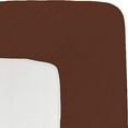thumbnail image 1 of Linen Sheets Queen Fitted Sheet 1 PC Only- Upto 16 Inches Deep Pocket- All Around Elastic Bottom Sheets- 100% Egyptian Cotton- 1000 Thread Count- Chocolate Solid, 1 of 5