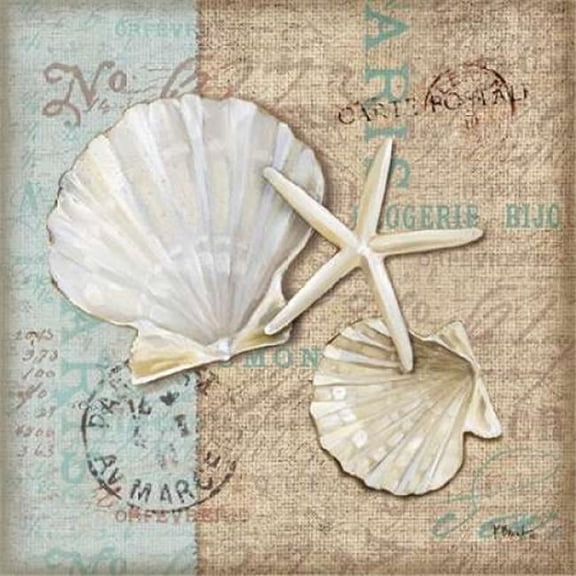 Linen Shells I Poster Print by Paul Brent