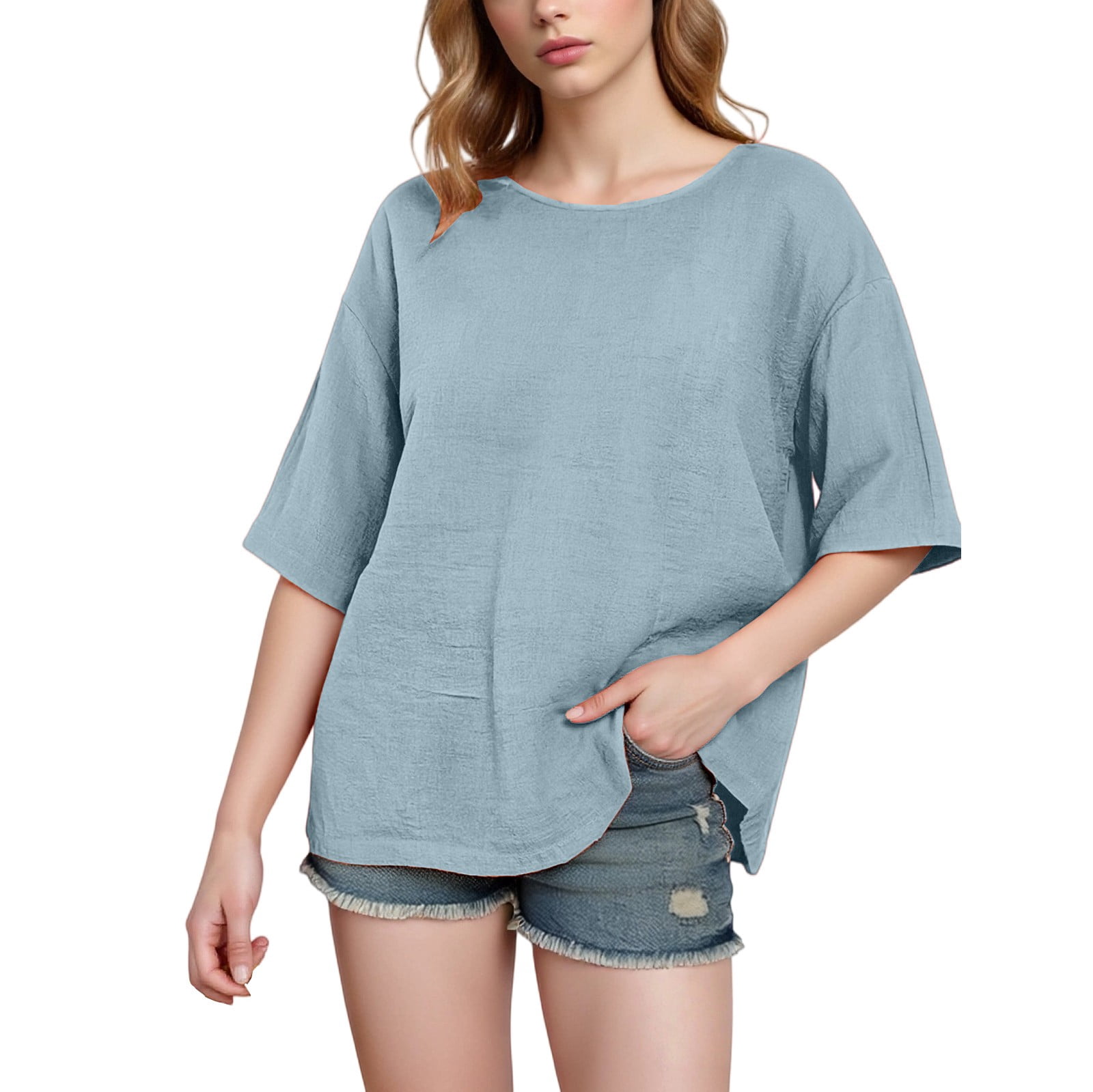 Linen Shirts for Women 2026 Trendy Cute Clothes Loose Fit Fashion ...