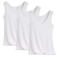 thumbnail image 1 of Linen Shirts for Women Fashion Women Ladies Solid U-Neck Tank Pajama Tops 3Pc Bottom Tops White 3Xl, 1 of 6