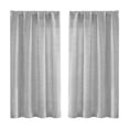 thumbnail image 1 of Linen Short Curtains 30x36 Inch Set of 2, Semi Sheer Solid Window Valance for Bedroom Living Room Kitchen, 1 of 6