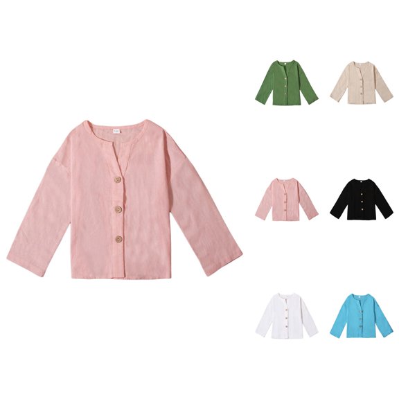 Linen Short Sleeve Open Front Cardigan Top, Breathable Comfortable Boys' Button Down Shirt, Casual Solid Summer Beach Wear for Spring Fall
