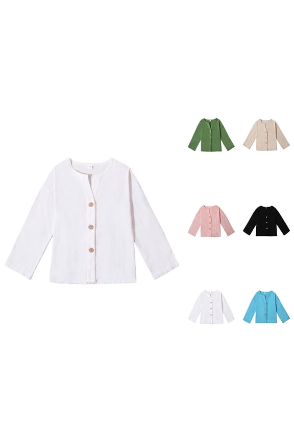 Linen Short Sleeve Open Front Cardigan Top, Breathable Comfortable Boys' Button Down Shirt, Casual Solid Summer Beach Wear for Spring Fall