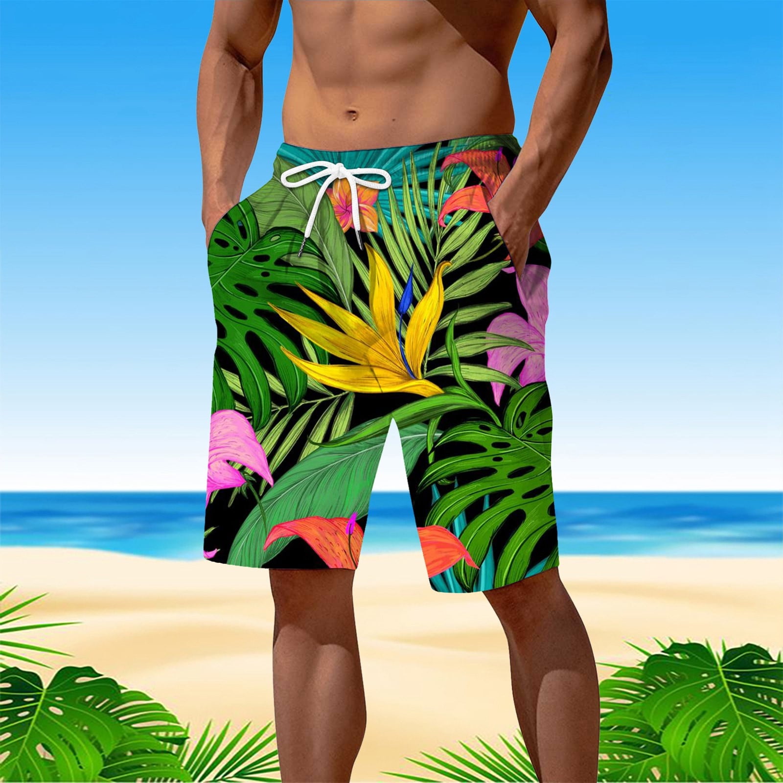 Linen swim shorts deals