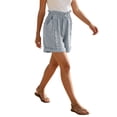 thumbnail image 1 of Linen Shorts for Women 2026 Casual Loose Outfits 2026 High Waisted Wide Leg Beach Short with Pockets Lounge Wear Y2K Lounge Pajama Bottoms Clothes Solid Color Short Bermuda Wide Leg Short 3Xl, 1 of 5