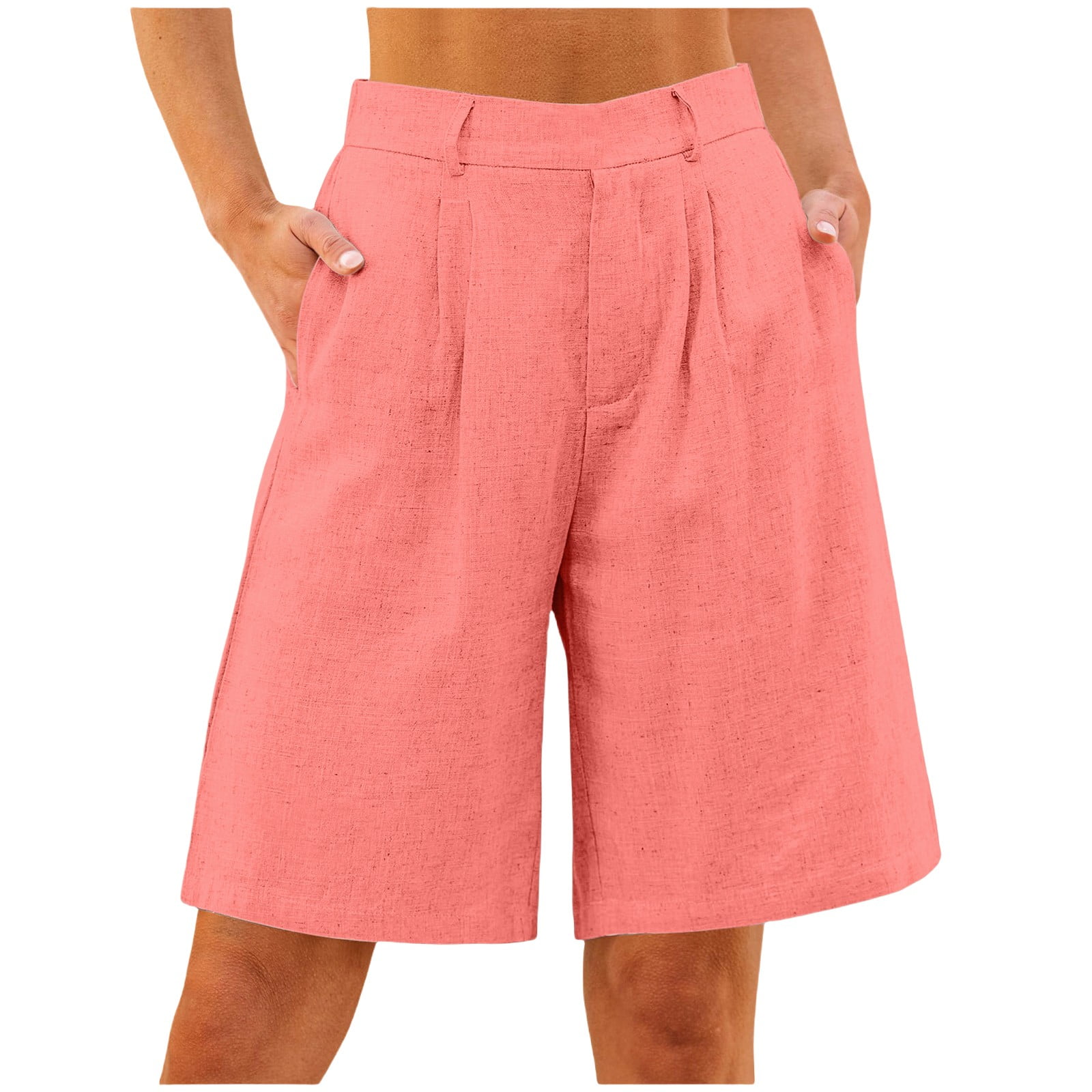 LINEN BLEND SHORTS main image 1