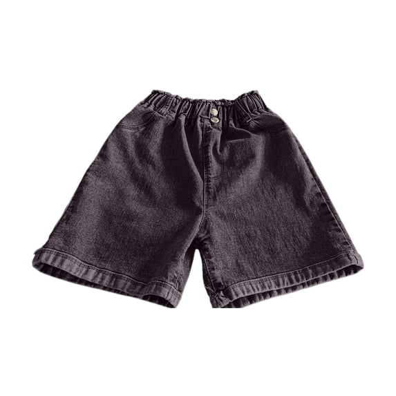Linen Shorts for Women JIANLAI Mid Rise Denim Shorts Junior Stretchy Casual Frayed Hem Hot Summer Jorts (S-5XL) Gray