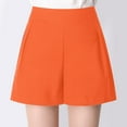 thumbnail image 1 of ZHUGeLI Linen Shorts for Women Summer Casual Comfy Shorts Drawstring Elastic Waist Lightweight Bermuda Shorts with Pockets, 1 of 4