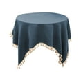 thumbnail image 1 of Linen Small Square Tablecloth,36 x 36 Inch Washable Waterproof Wrinkle Resistant Table Cover with Tassels Farmhouse Decorative Burlap Fabric Table Cloths for Wedding Camping Party Holiday, 1 of 6