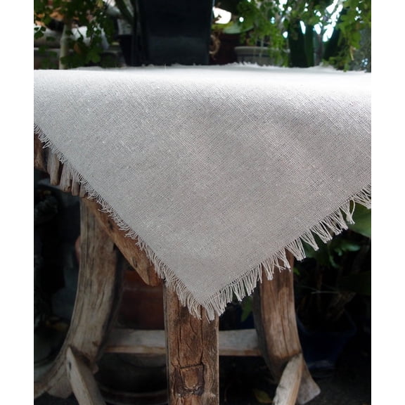 Burlap Fabrics Linen Squares - 15.5 x 15.5 Inch Versatile Napkins Placemats or Toppers 12 Pack