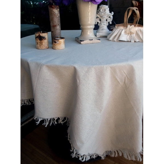 Burlap Fabrics Linen Square - 54 Inch Versatile Tablecloth or Topper