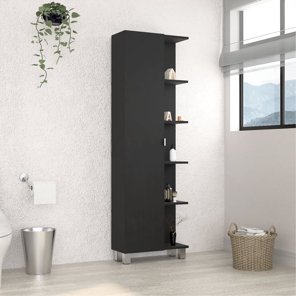 Linen Storage Cabinet | Open Exterior and Adjustable Interior Shelves for Versatile Use | Premium Material for Durable Finish | Overcomes Limited Room Storage
