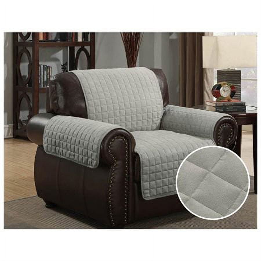 Three Seater Sofa Covers Couch Slipcovers Reversible Quilted Furniture Protector, Improved Couch Shield , Micro Fabric Pet Cover Sofa, Seat Width Up