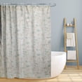 thumbnail image 1 of Linen Store Shower Curtain for Bathroom Printed Durable Fabric Canvas Shower Tub Decor, Wateresistant Curtains, 70"x70" Fun Nautical Design - Jamie, 1 of 4