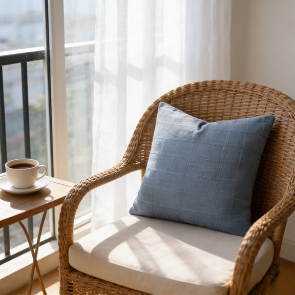 Linen Style Cushion Cover,Checked Pillowcase,Decorative Sofa Pillow Cover,Bohemian Home Decor Cushion Case,Soft Throw Pillowcase,Living Room Bedroom Cushion Cover,Decorative Couch Pillowcase