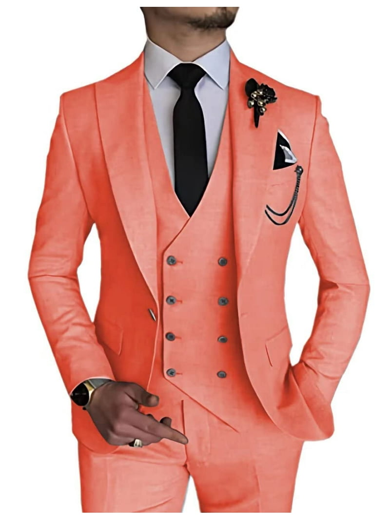 Linen Suits for Men Casual Wedding Suits Men Piece Suits