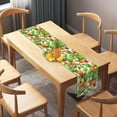 thumbnail image 1 of Linen Summer Pineapple Table Runner Tropical Hawaiian Luau Indoor Outdoor Party Table Cover Decoration Home Kitchen Dining Room (13.8" x 71"), 1 of 6