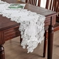 thumbnail image 1 of Linen Table Runner Lace Coffee Table Runners Dresser Scarf Doily for Kitchen Wedding Party, 1 of 3