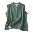 thumbnail image 1 of Linen Tank Tops for Women Fitted Tank Tops Athletic Tank Tops Cropped Tank Tops Sleeveless Cotton Tops Womens Tank Tops Plus Size Tank Tops Linen T Shirt Gray S, 1 of 3