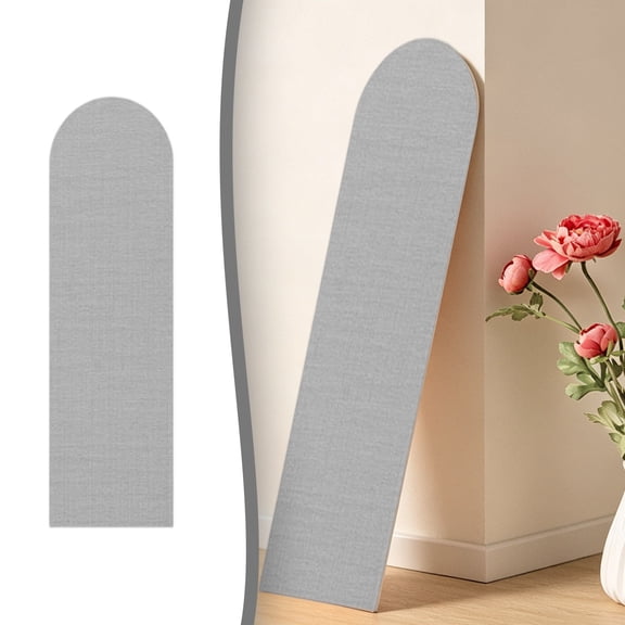 Linen Texture Anti Collision Soft Bag Wall Sticker, Adhesive Foam Padding for Children's Room Headboard, Sound Insulation Wall Protector, 1 Piece