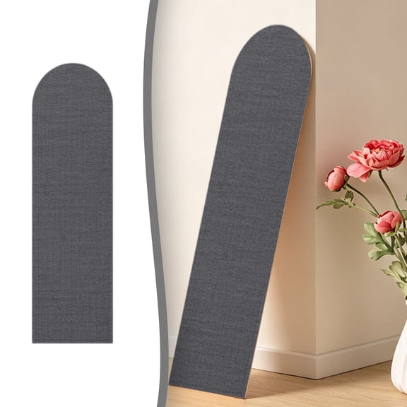 Linen Texture Anti-Collision Wall Padding, 1 Pc 5.91*23.62 Inch Self-Adhesive Wall Headboard Panels, Soundproof Headboard Cushion, Bedroom Upholstered Wall Panel, Background Wall Decoration