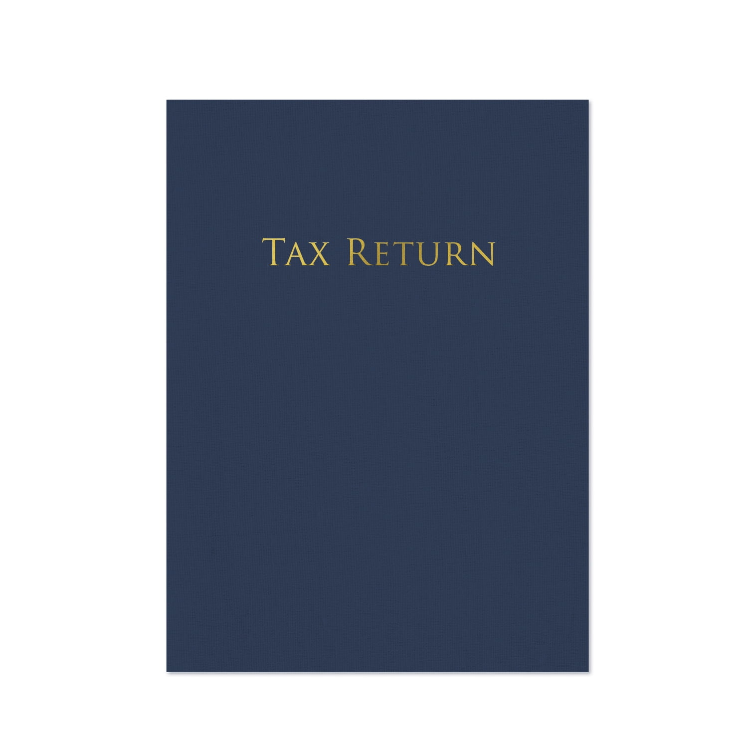 Linen Texture Navy And Gold Tax Business Folder / 25 Business Document Folders / 9" x 12" Modern Tax Return Accounting Presentation Folder With Inside Business Card Pockets / Made In The USA