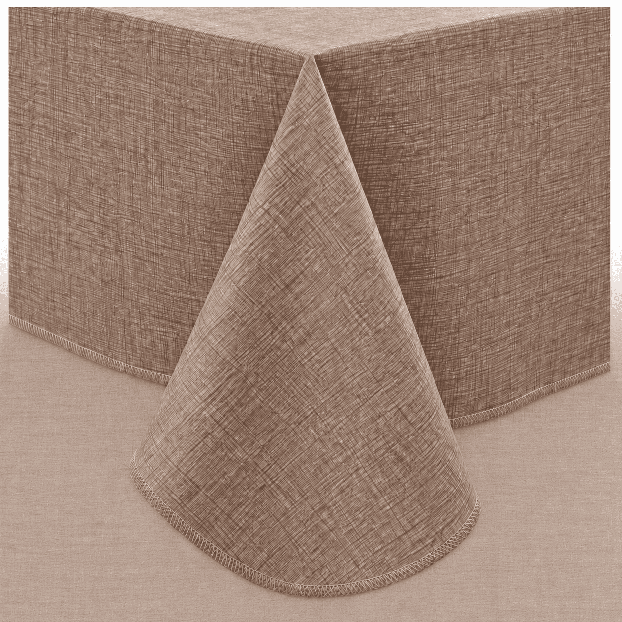 Linen Texture Waterproof Tablecloth, Stain Resistant Wipe-Clean Table ...