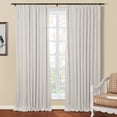 thumbnail image 1 of Linen Textured Pinch Pleat Curtain for Living Room, Room Darkening Window Curtain Panel for Bedroom, Privacy Drape with Double Layer (72 x 84 Inches, 1 Panel, Sand Beige) outdoor curtains, 1 of 6
