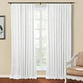 thumbnail image 1 of Linen Textured Pinch Pleat Curtain for Living Room, Room Darkening Window Curtain Panel for Bedroom, Privacy Drape with Double Layer (72 x 84 Inches, 1 Panel, Sand Beige) outdoor curtains, 1 of 7
