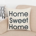 thumbnail image 1 of Linen Throw Pillow Cover Case Letter Motto Sweet Home Love Cushion Cover Throw Pillow for Sofa Home Decor, 1 of 5