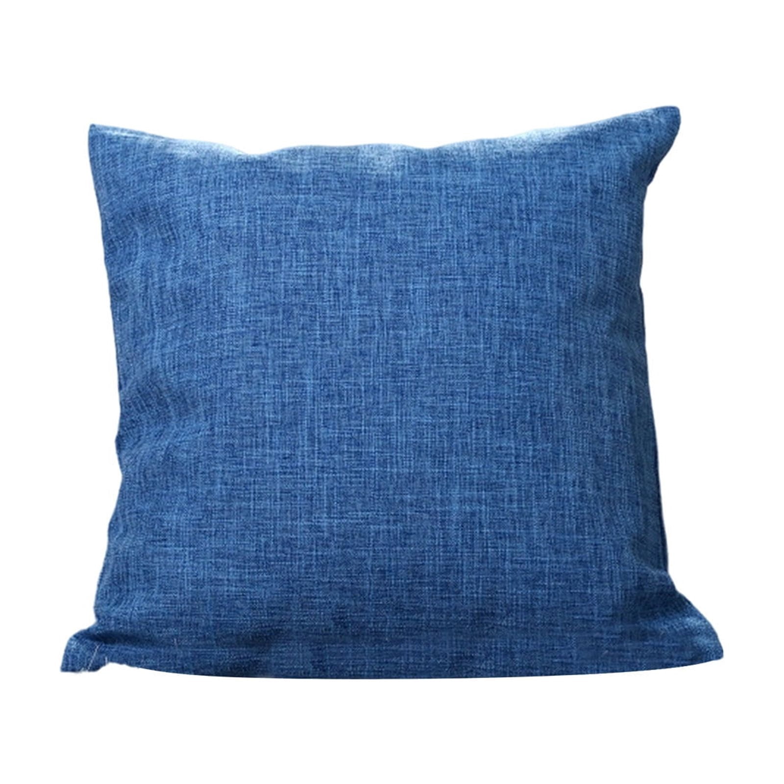 Linen Throw Pillow Cushion Cover with Insert Decorative Pillow for Sofa Couch Bed Living Room Bedroom Outdoor Patio Home Decor Accent Pillow 18x18 Inch Pillow with Zipper
