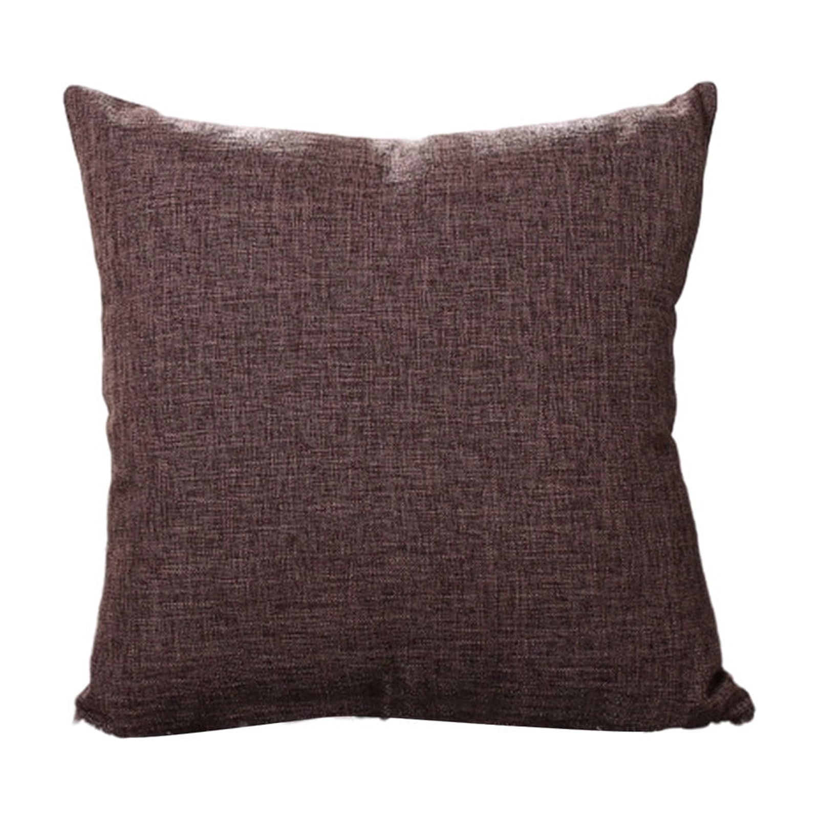 Linen Throw Pillow Cushion Cover with Insert Decorative Pillow for Sofa Couch Bed Living Room Bedroom Outdoor Patio Home Decor Accent Pillow 18x18 Inch Pillow with Zipper