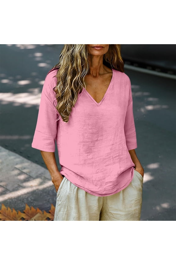 Linen Tops Women Fitted Tops for Women Cotton Boho Tops Peasant Blouse Womens Gauze Tops Ladies Casual Tops Cotton Tee Shirts for Women Gauze Shirts Gauze Popover Tops for Women