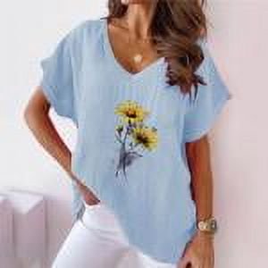 Linen Tops Nice Blouses Trendy Summer Basic Short Sleeve Tops for Woman T Shirts Trendy Cute Summer Oversized Graphic Tshirts Shirts Reorders