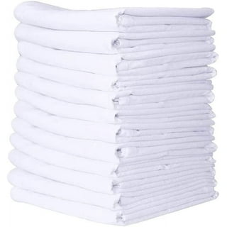Avalon Flour Sack Towels Bulk (Value Pack of 30) White Flour Sack