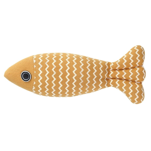 Linen Toy Fish Shape Molar Cleaning Teeth Dog for Chewing Toy Gift for Safe Improve Mood Healthy