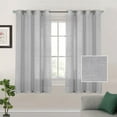 thumbnail image 1 of Linen Tulle Curtain 132X160Cm Gray,2 Curtains,Linen Sheer Curtains 63 Inch Length Semi Sheer Curtains Silver Linen Curtain Panels for Living Room/Bedroom Light Filtering Curtains 2 Panels, 1 of 9