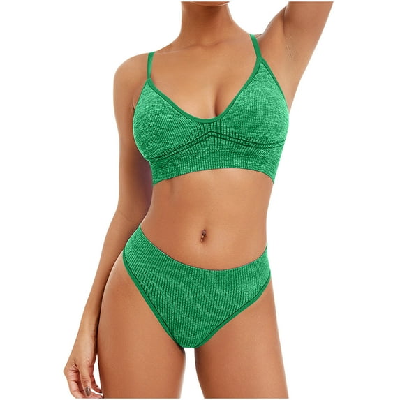 Linen Two Piece Set Women Cute Outfits for Women Summer Clothing Set Female Round Neck Sleeveless Tops Pants Sets Cargo Pant Style S_957 Women's Tracksuits Green One Size