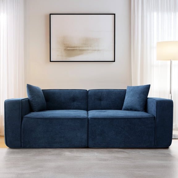 Linen Upholstered 3-Seat Sofa / Multi-Functional Bed for Relaxing at Home