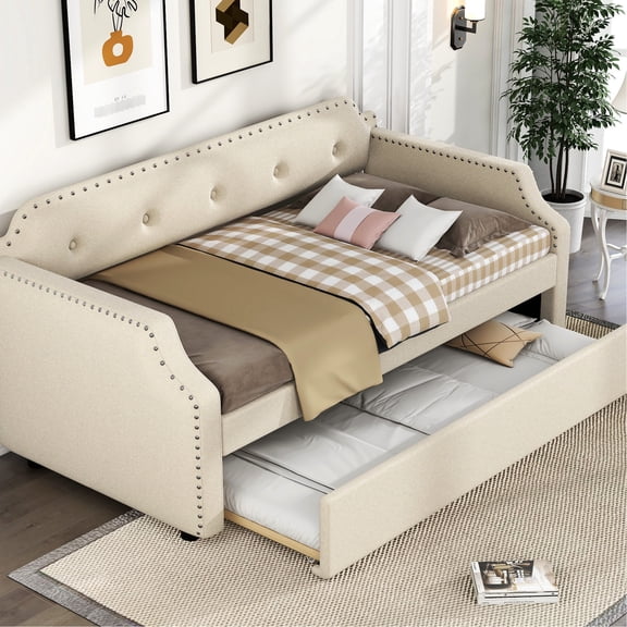 Linen Upholstered - Daybed Suitable for Different Home Décor