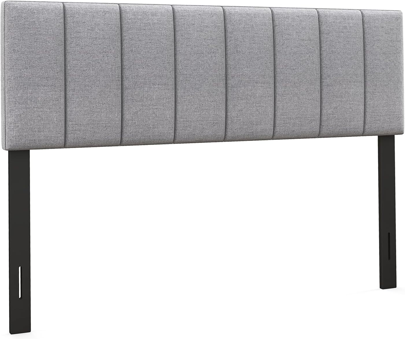 Linen Upholstered Headboard, Adjustable Width Button Tufted Headboard