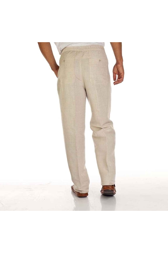 Men's Drawstring Pant with Back Elastic Waistband