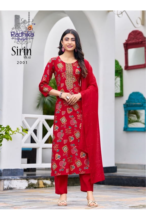 Linen silk Kurti pant set