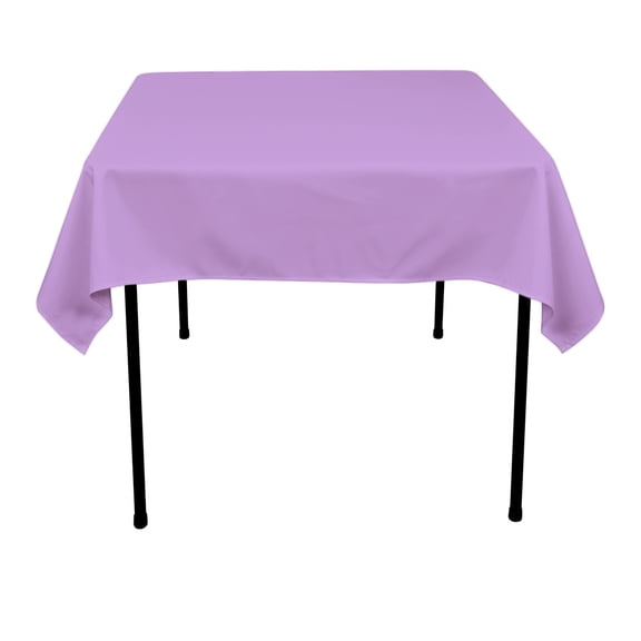 LinenTablecloth 54 in Square Polyester Tablecloth Lavender