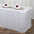thumbnail image 1 of LinenTablecloth 6 ft. Fitted Polyester Tablecloth (4, Ivory), 1 of 10