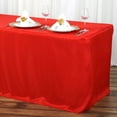 thumbnail image 1 of LinenTablecloth 6 ft. Fitted Polyester Tablecloth (4, Red), 1 of 10