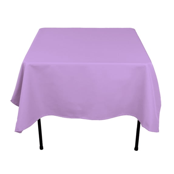 LinenTablecloth 70 in Square Polyester Tablecloth Lavender
