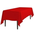 thumbnail image 1 of LinenTablecloth 70 x 120-Inch Rectangular Polyester Tablecloth Red, 1 of 2