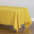 thumbnail image 1 of LinenTablecloth 70 x 120 in Rectangular Polyester Tablecloth Gold, 1 of 2
