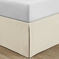 thumbnail image 1 of Levinsohn Textile Linenweave Vintage Wash 15 Inch Bed Skirt, Twin - Ivory, 1 of 5